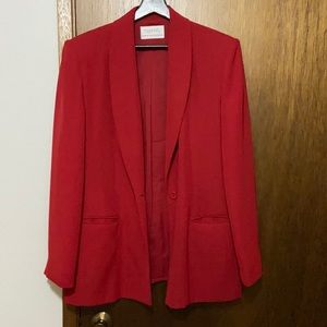 Red suit jacket size 16